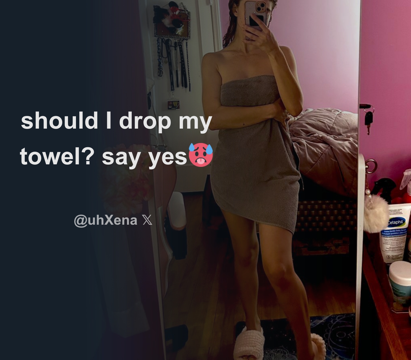 should I drop my towel? say yes🥵 - Download Tweet Image from Xena🌸  @uhXena - Rattibha