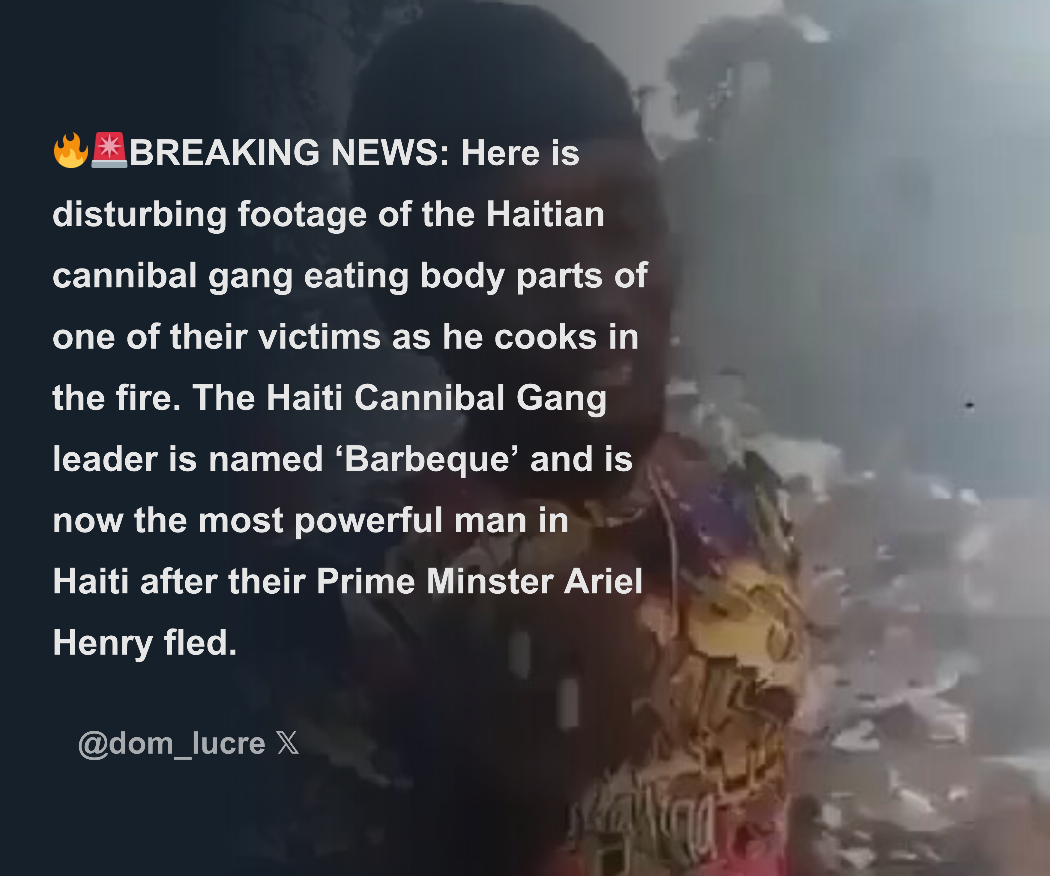 🔥🚨BREAKING NEWS: Here is disturbing footage of the Haitian cannibal ...