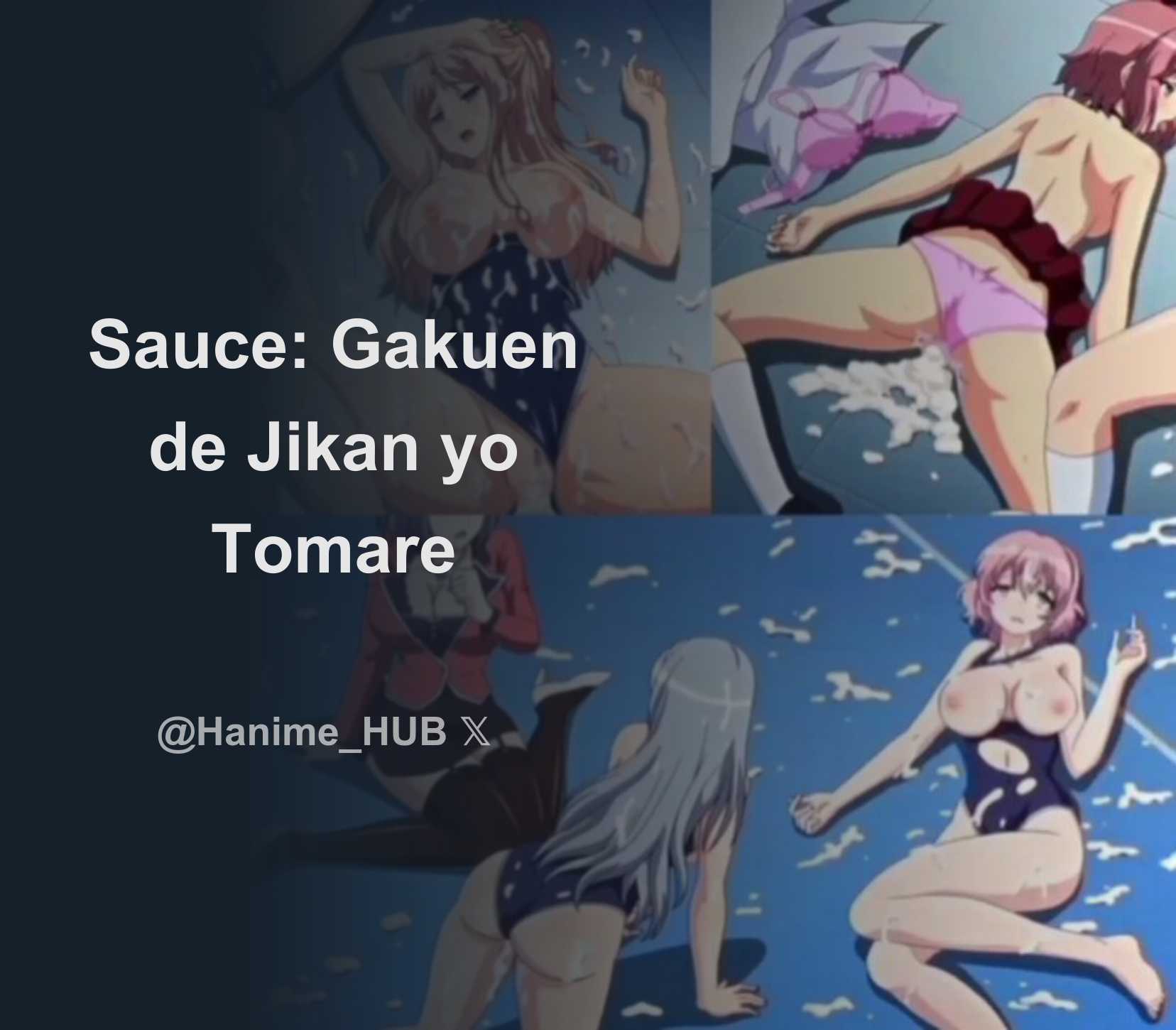 Sauce: Gakuen de Jikan yo Tomare - Download Tweet Image from  𝙃𝙀𝙉𝙏𝘼𝙄𝙃𝙐𝘽 @Hanime_HUB - Rattibha