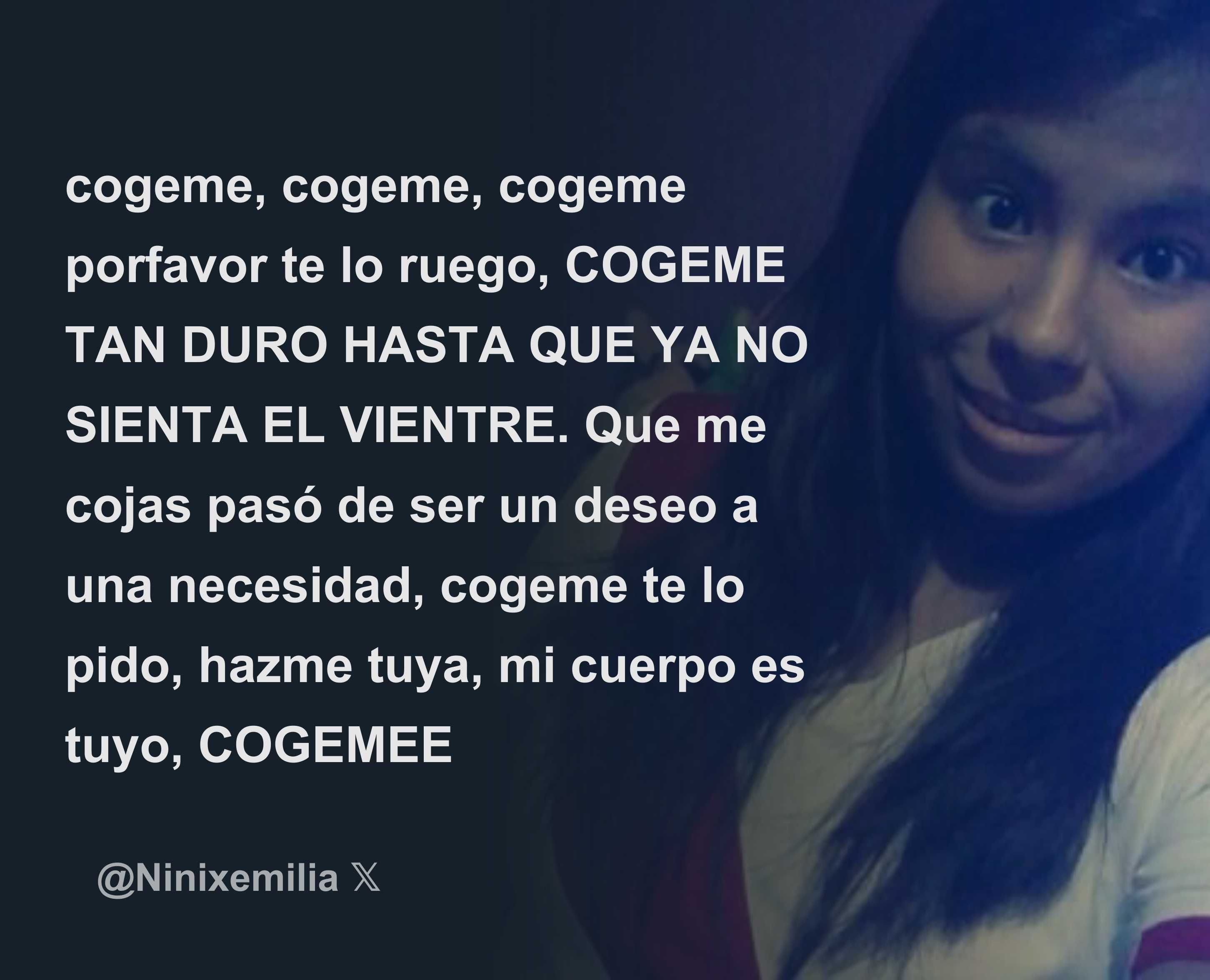 elmalibaby cogeme, cogeme, cogeme porfavor te lo ruego, COGEME TAN DURO  HASTA QUE YA NO SIENTA EL VIENTRE. Que me cojas pasó de ser un deseo a una  ne - Download Tweet