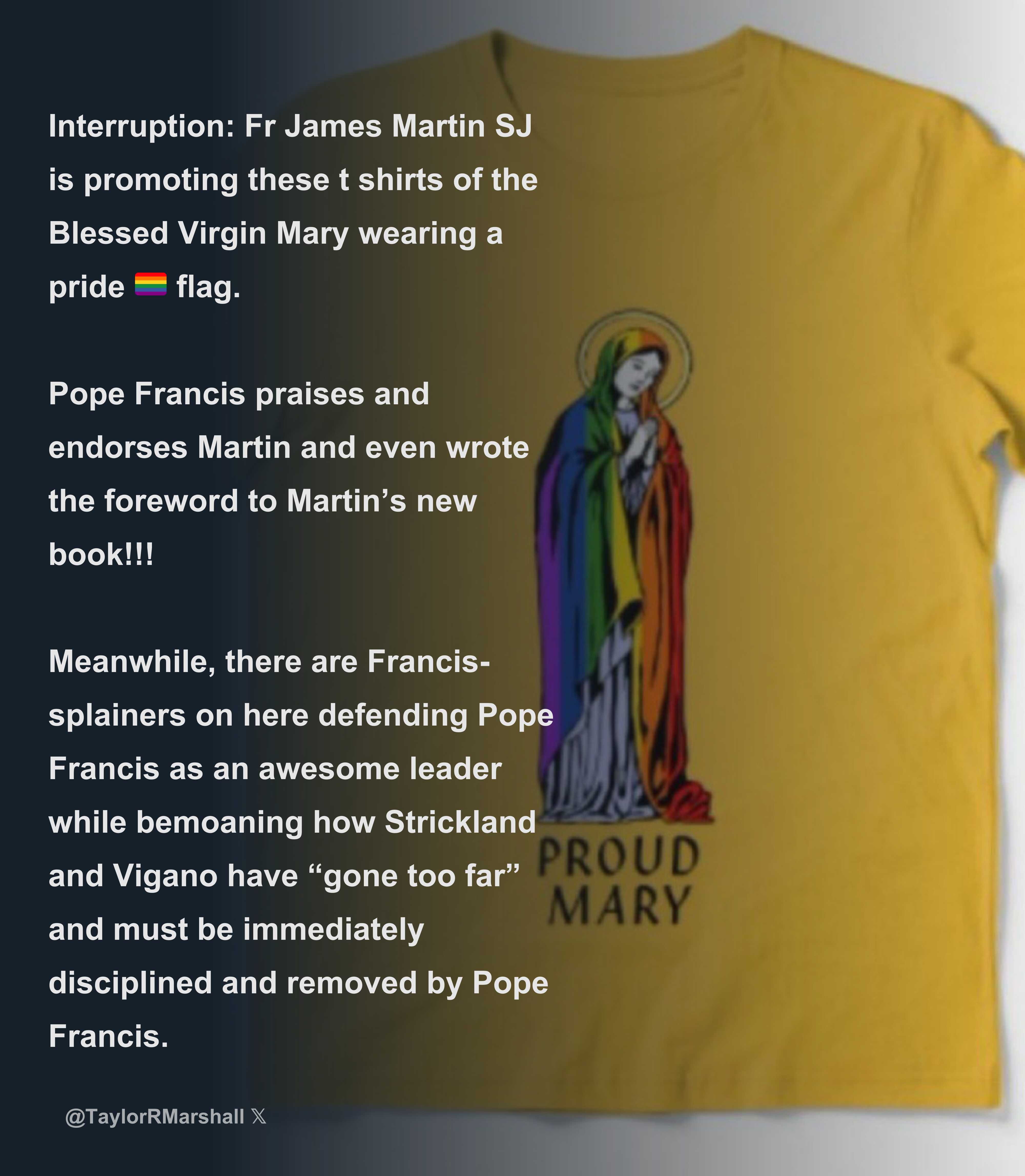 Interruption: Fr James Martin SJ is promoting these t shirts of the ...